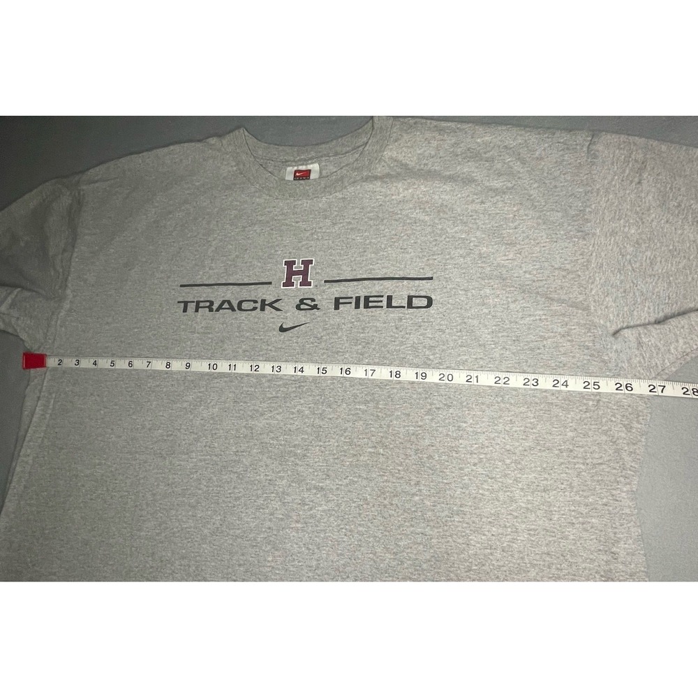 Vintage Y2K Team Nike Harvard University T-Shirt Size XXL Gray - Picture 7 of 8